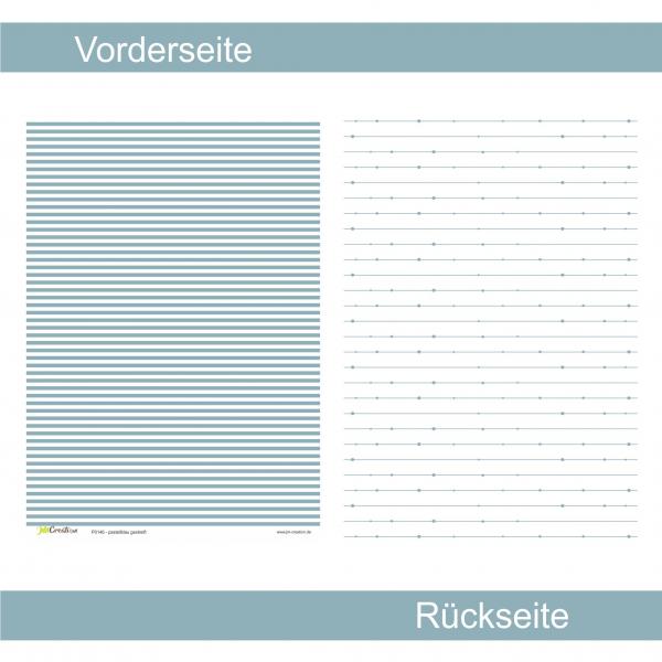 Pastellblau gestreift - Designpapier